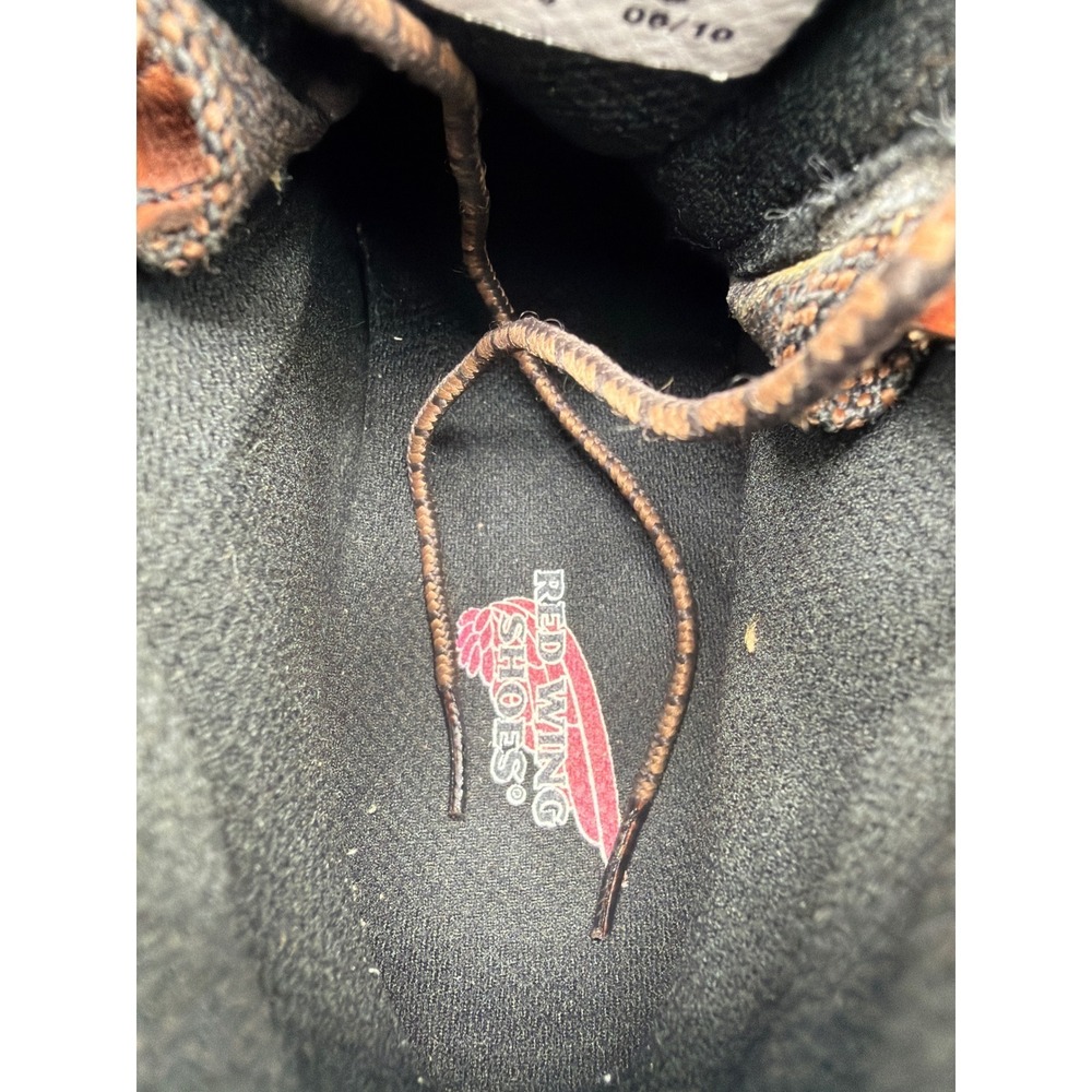 Red Wing 2326 Work Boots 7 Brown Leather Steel Toe Workwear Streetwear USA - Picture 5 of 9